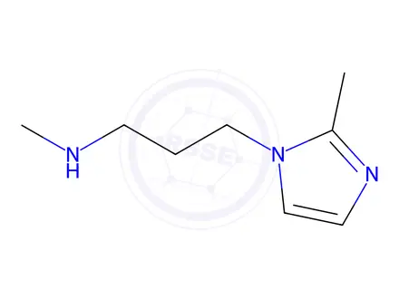 Chemical structure of N-Methyl-3-(2-methyl-1H-imidazol-1-yl)-propan-1-amine Dihydrochloride