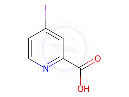 Chemical structure of 4-Iodopicolinic acid