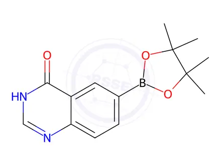 Chemical structure of 6-(4,4,5,5-Tetramethyl-1,3,2-dioxaborolan-2-yl)quinazolin-4(3H)-one
