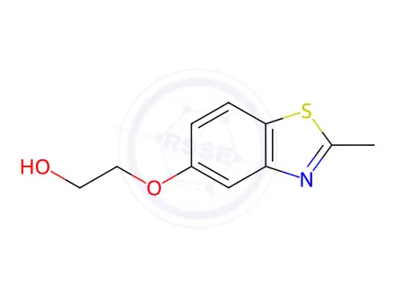 Chemical structure of Ethanol, 2-[(2-methyl-5-benzothiazolyl)oxy]-(9CI)