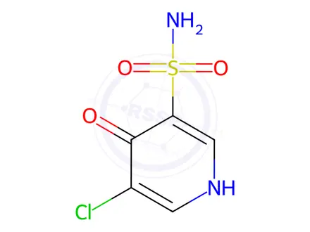Chemical structure of 5-Chloro-4-oxo-1,4-dihydropyridine-3-sulfonamide
