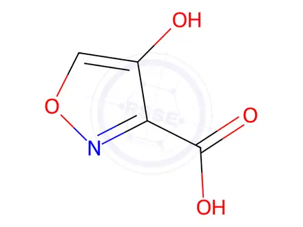 Chemical structure of 4-Hydroxyisoxazole-3-carboxylic Acid