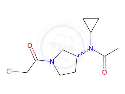 Chemical structure of N-(1-(2-Chloroacetyl)pyrrolidin-3-yl)-N-cyclopropylacetamide