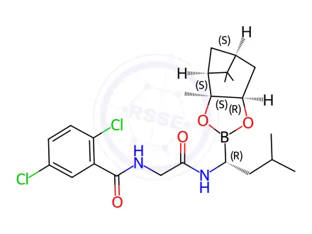 Chemical structure of Ixazomib Citrate Impurity 1