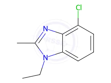 Chemical structure of 4-Chloro-1-ethyl-2-methyl-1H-benzo[d]imidazole