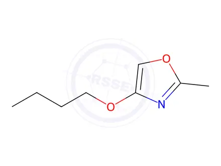 Chemical structure of Oxazole, 4-butoxy-2-methyl-(9CI)