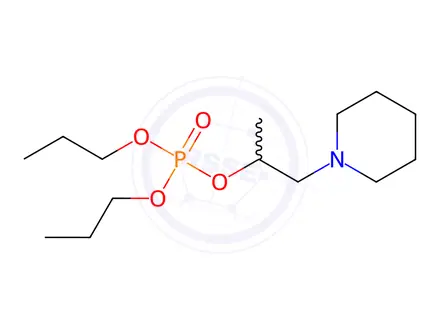 Chemical structure of Phosphoric acid dipropyl 1-(piperidinomethyl)ethyl ester