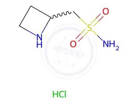 Chemical structure of (azetidin-2-yl)methanesulfonamide hydrochloride