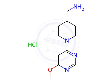 Chemical structure of [1-(6-Methoxy-pyriMidin-4-yl)-piperidin-4-yl]-Methyl-aMine hydrochloride