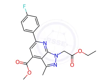 Chemical structure of Methyl 1-(2-ethoxy-2-oxoethyl)-6-(4-fluorophenyl)-3-methyl-1h-pyrazolo[3,4-b]pyridine-4-carboxylate
