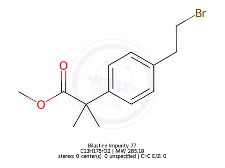 Chemical structure of Bilastine Impurity 77