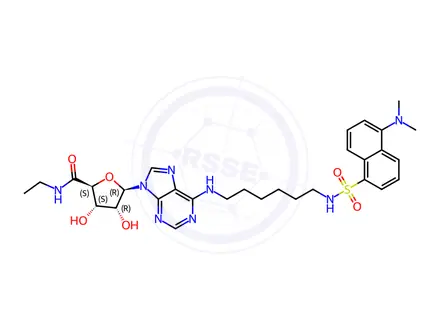Chemical structure of Dansylhexyl NECA