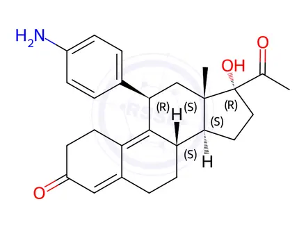Chemical structure of Ulipristal Impurity 21