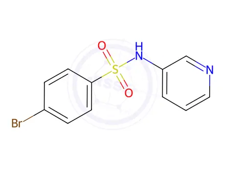 Chemical structure of 4-Bromo-N-(pyridin-3-yl)benzenesulfonamide