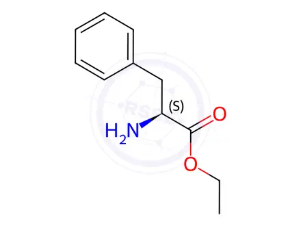 Chemical structure of L-Phenylalanine ethyl ester hydrochloride