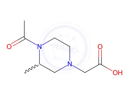 Chemical structure of 2-(4-Acetyl-3-methylpiperazin-1-yl)acetic acid