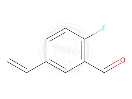 Chemical structure of Benzaldehyde, 5-ethenyl-2-fluoro-(9CI)