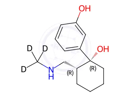 Chemical structure of rac N,O-Didesmethyl Tramadol-d3