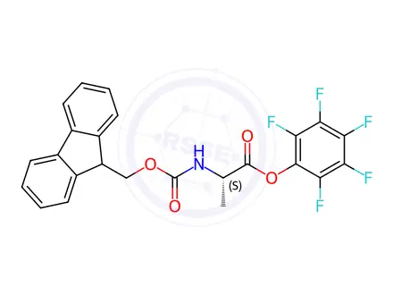 Chemical structure of Fmoc-Ala-OPfp
