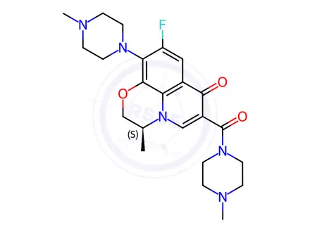 Chemical structure of Levofloxacin Impurity 4