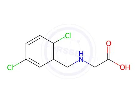 Chemical structure of 2-((2,5-Dichlorobenzyl)amino)acetic acid