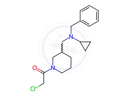 Chemical structure of 1-(3-((Benzyl(cyclopropyl)amino)methyl)piperidin-1-yl)-2-chloroethanone