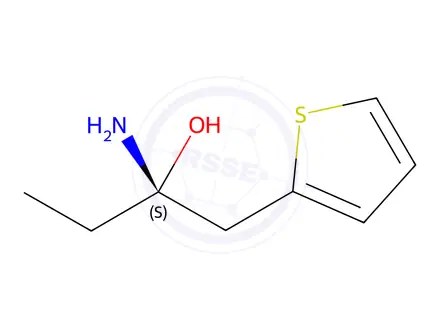 Chemical structure of (S)-2-Amino-1-(thiophen-2-yl)butan-2-ol