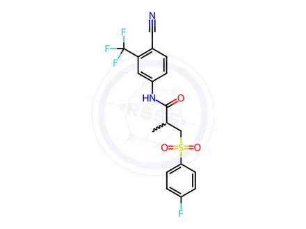 Chemical structure of Bicalutamide EP Impurity C (Deshydroxy Bicalutamide)