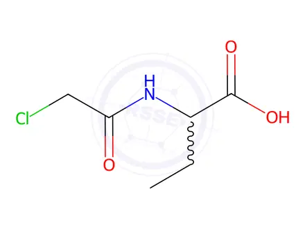 Chemical structure of N-Chloroacetyl-dl-2-amino-n-butyric acid