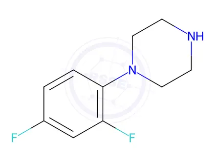 Chemical structure of 1-(2,4-DIFLUOROPHENYL)PIPERAZINE DIHYDROCHLORIDE