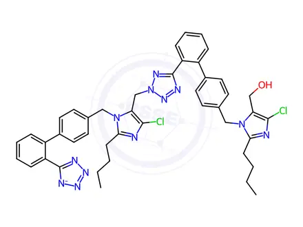 Chemical structure of Losartan EP Impurity M (Potassium Salt)
