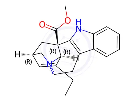 Chemical structure of Catharanthine