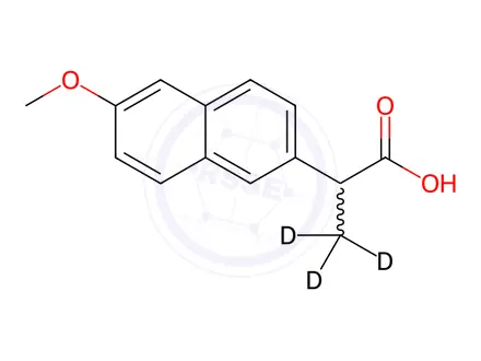 Chemical structure of (±)-Naproxen-d3 (958293-77-1)
