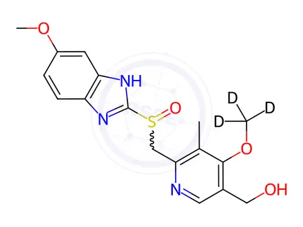 Chemical structure of 5-Hydroxy Omeprazole-d3
