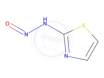 Chemical structure of 2-Thiazolamine, N-nitroso-