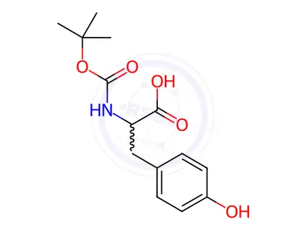 Chemical structure of Boc-DL-Tyrosine