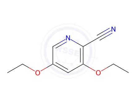 Chemical structure of 3,5-Diethoxypicolinonitrile