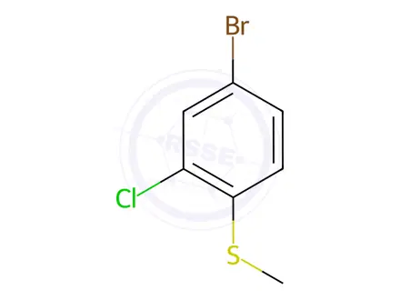 Chemical structure of 1-Bromo-3-chloro-4-(methylthio)benzene