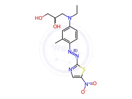 Chemical structure of Disperse blue 102