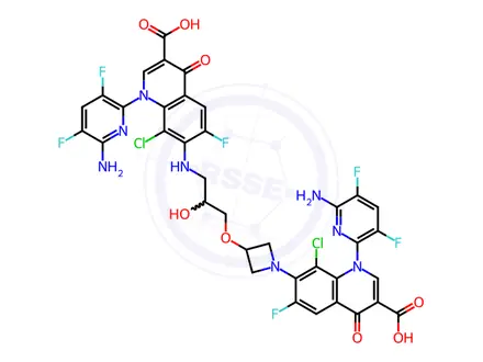 Chemical structure of Delafloxacin Impurity 13