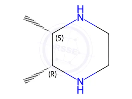 Chemical structure of cis-2,3-dimethylpiperazine;dihydrochloride