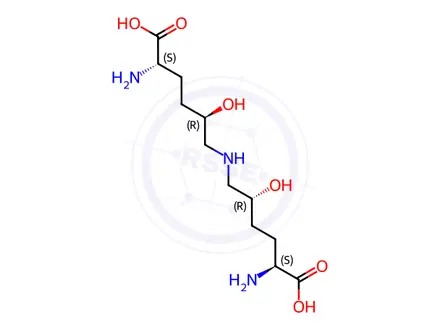 Chemical structure of (5R,5R)-Dihydroxy Lysinonorleucine