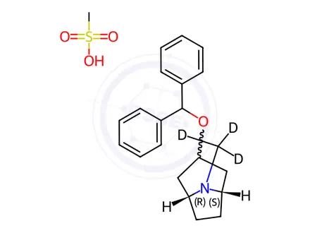 Chemical structure of BENZTROPINE MESYLATE (N-METHYL