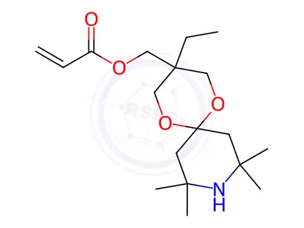 Chemical structure of Acrylic acid 3-ethyl-8,8,10,10-tetramethyl-1,5-dioxa-9-azaspiro[5.5]undecan-3-ylmethyl ester