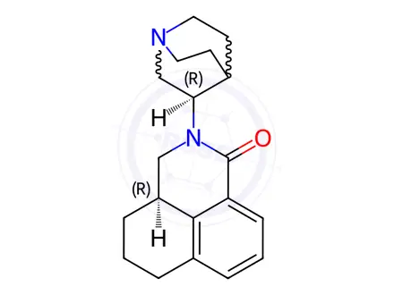 Chemical structure of Palonosetron Hydrochloride Impurity 3 Monomer ((R,R)-Palonosetron) (Palonosetron Enantiomer)