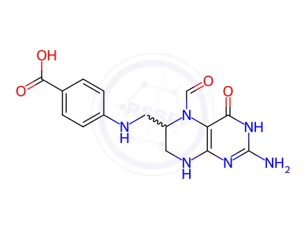 Chemical structure of rac-Calcium Levofolinate Impurity E