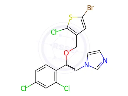 Chemical structure of Tioconazole Impurity 4 (Tioconazole EP Impurity C) (Mixture of Enantiomers)