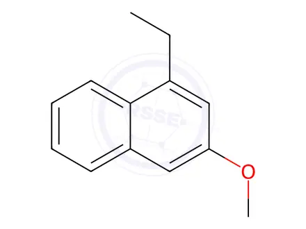 Chemical structure of Naphthalene, 1-ethyl-3-methoxy-