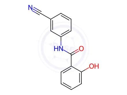 Chemical structure of n-(3-Cyanophenyl)-2-hydroxybenzamide