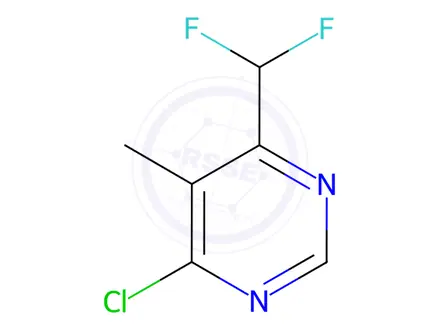Chemical structure of 4-Chloro-6-(difluoromethyl)-5-methylpyrimidine
